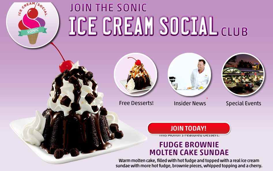 Free Desserts at Sonic!