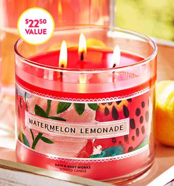 Wow! FREE Watermelon Lemonade 3Wick Candle With Any Purchase + FREE