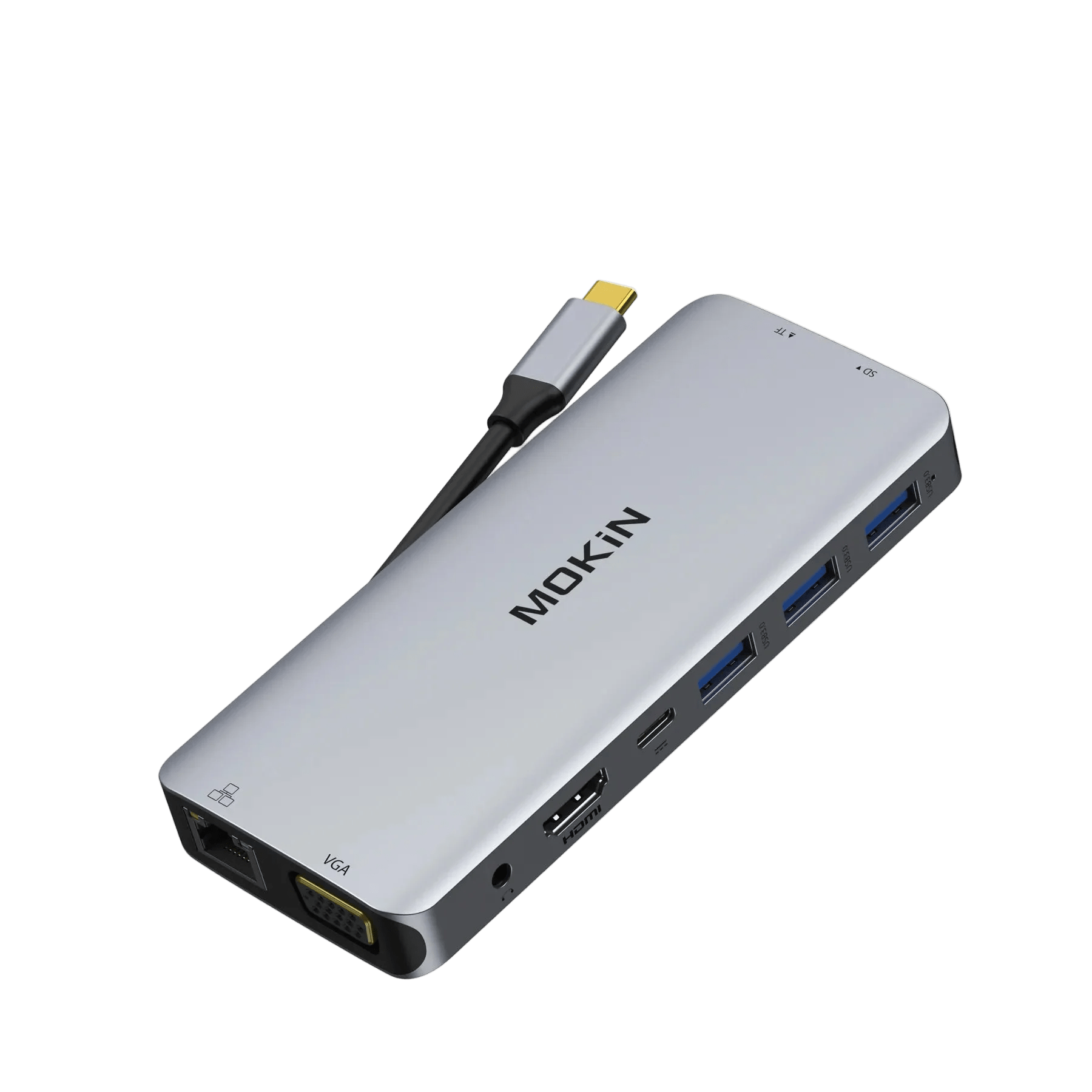 Mokin's Multiport Adapter: 10-in-1 Power & Connectivity