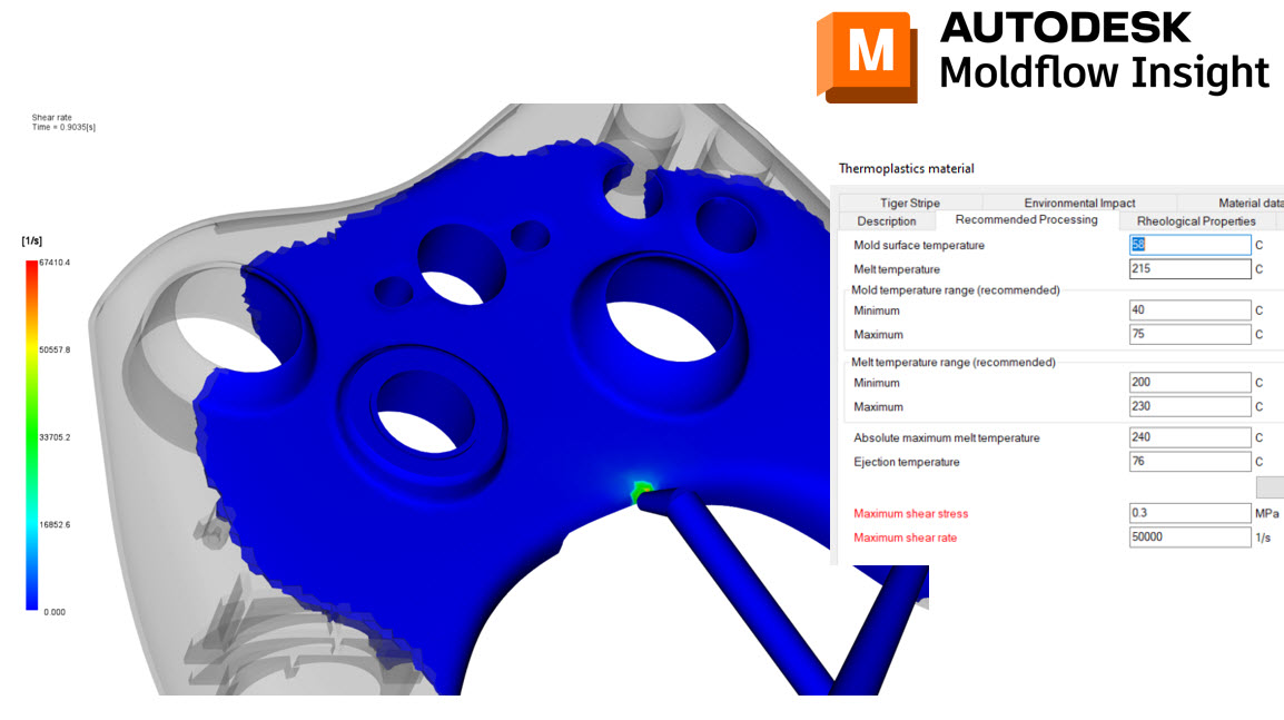 How to evaluate Shear Rates in Moldflow! MF Software