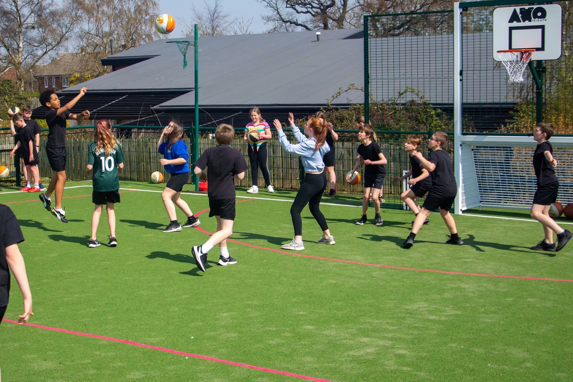 Lunchtime basketball club. Molescroft Primary School