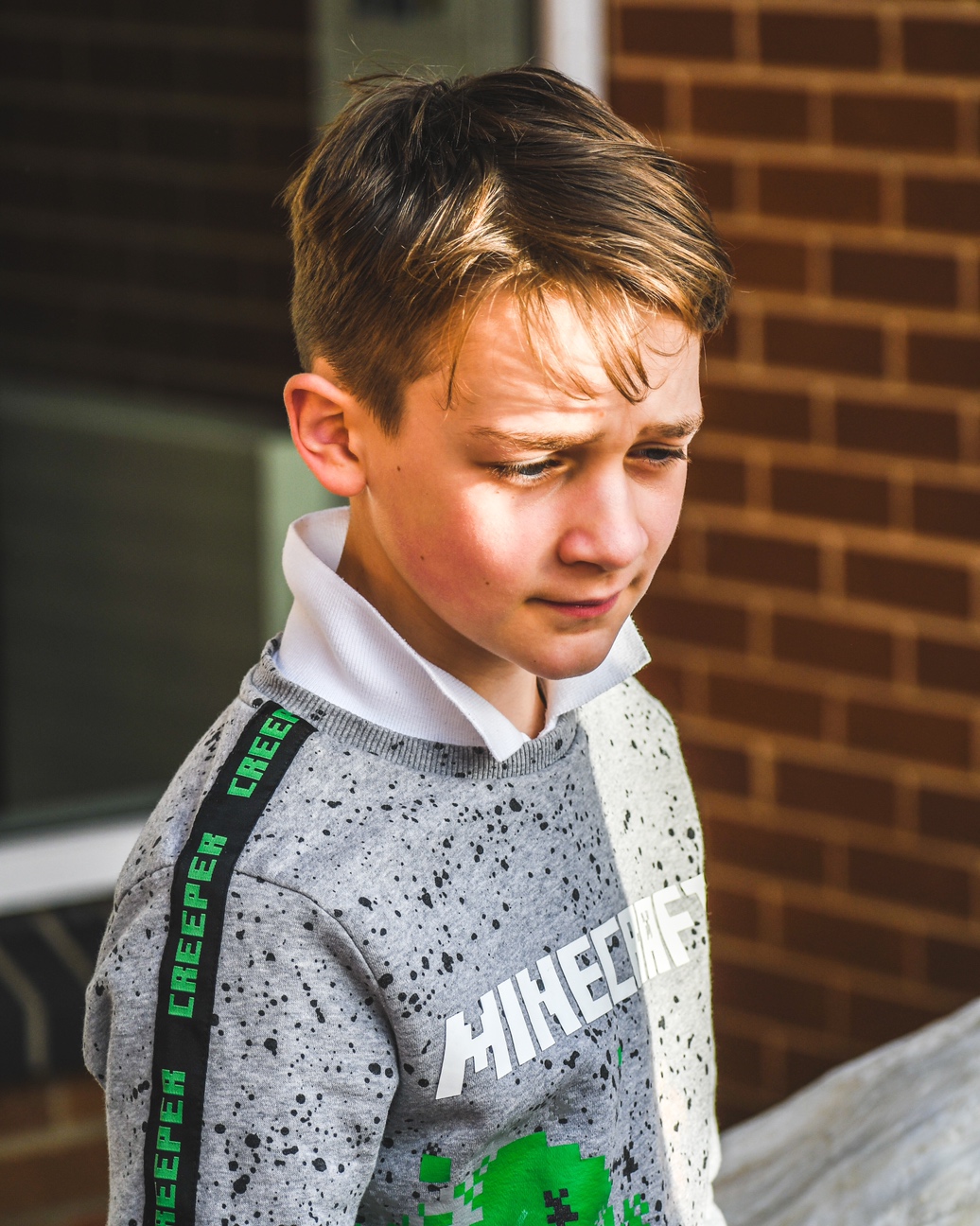 Mr Rowsell’s class painting our Canadian animal sculptures Molescroft