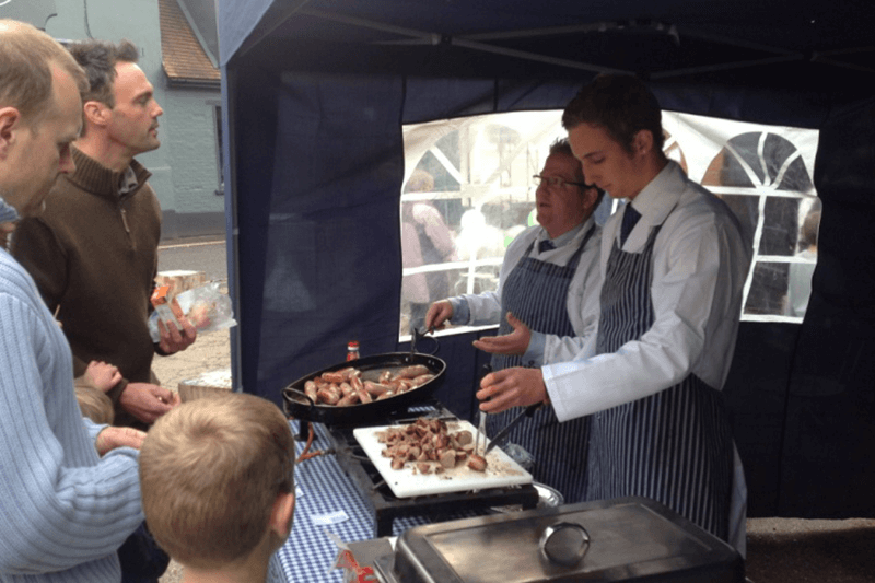 The Great Framlingham Sausage Festival Let the tasting commence! Mollett's Farm