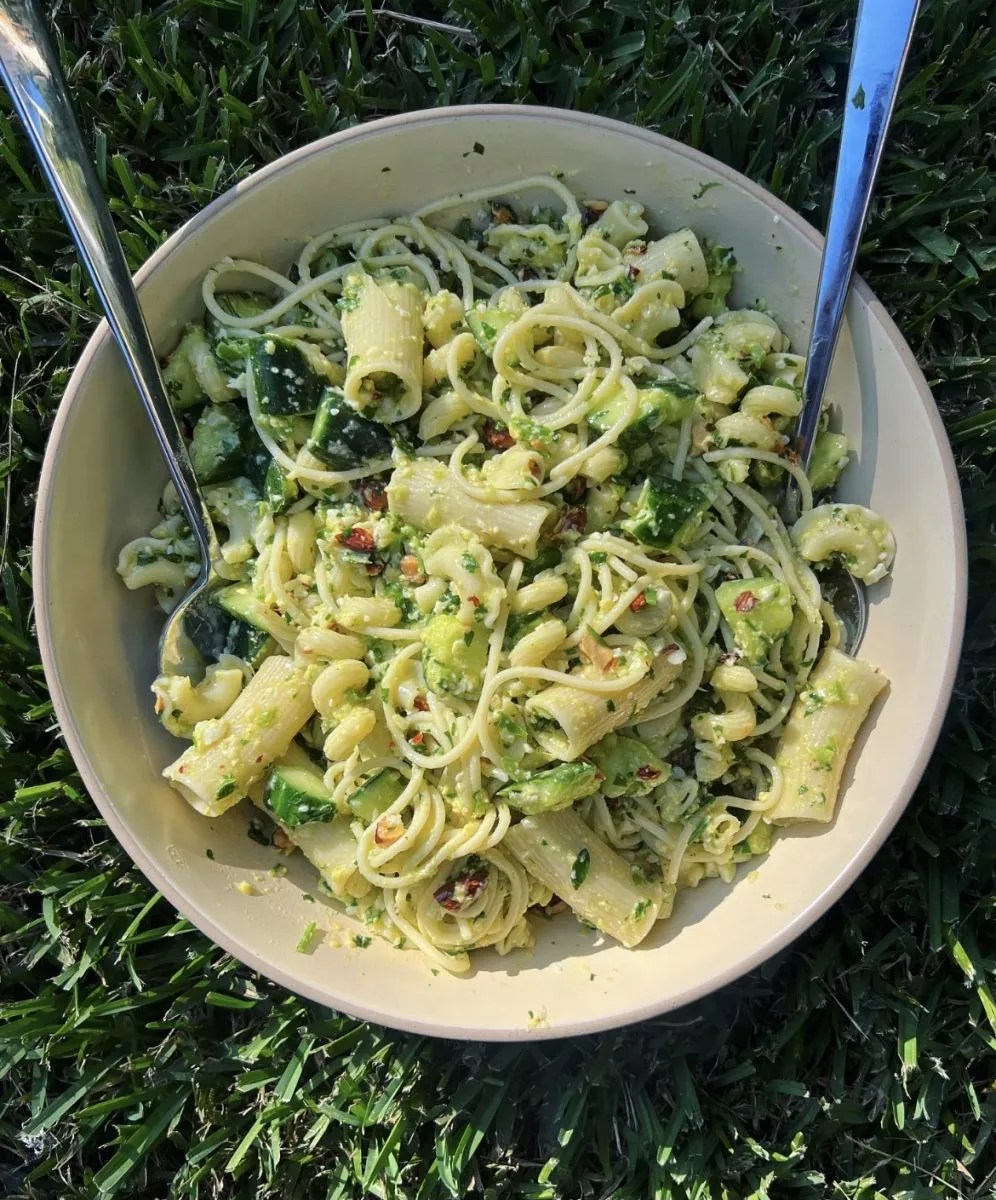 Crazy Pasta Salad with CucumberCorn Pesto Molly Baz