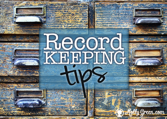 Record Keeping Tips for Home Based Businesses Molly Green