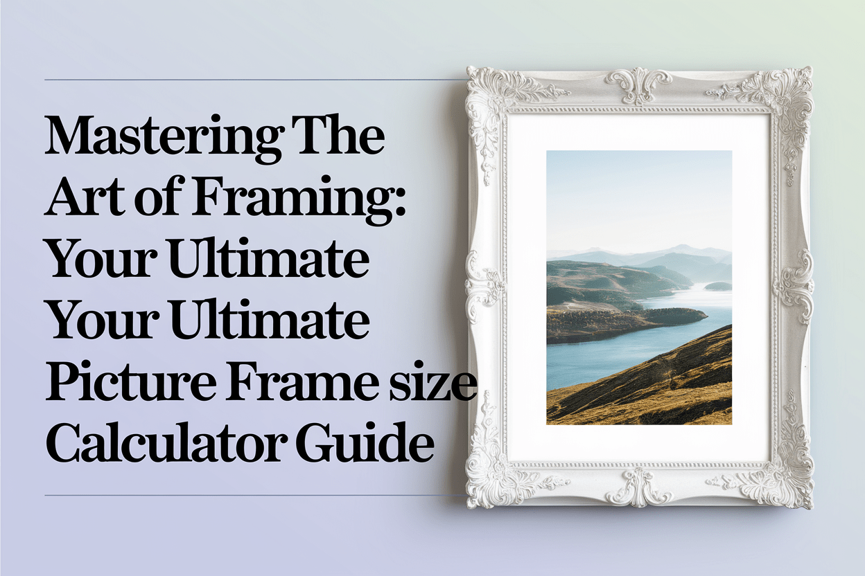 Picture Frame Calculator MoMAA Affordable Art Gallery & Lifestyle