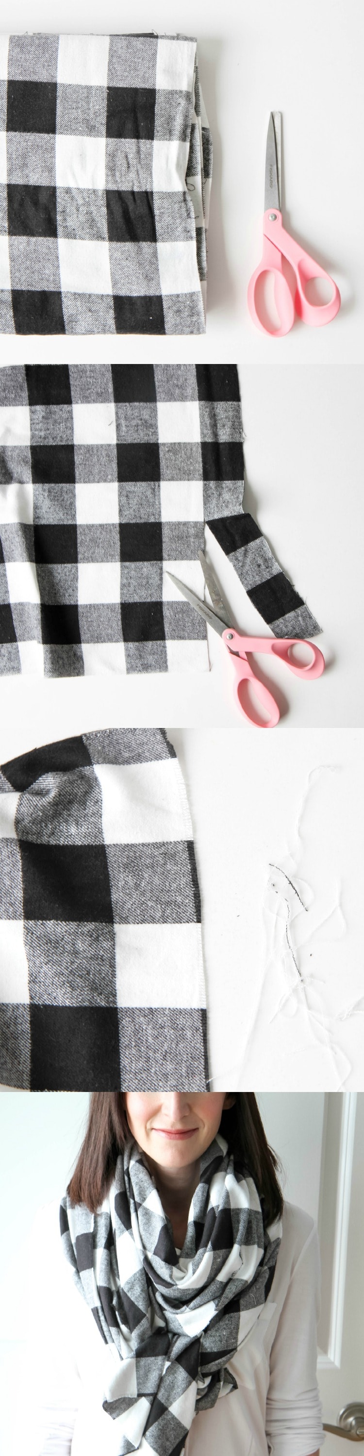 How to Make a DIY NoSew Blanket Scarf (Plus How to Wear a Blanket
