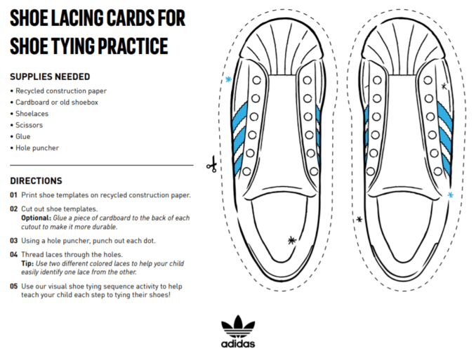3 Printable Activities to Help Teach Your Child to Tie Their Shoes