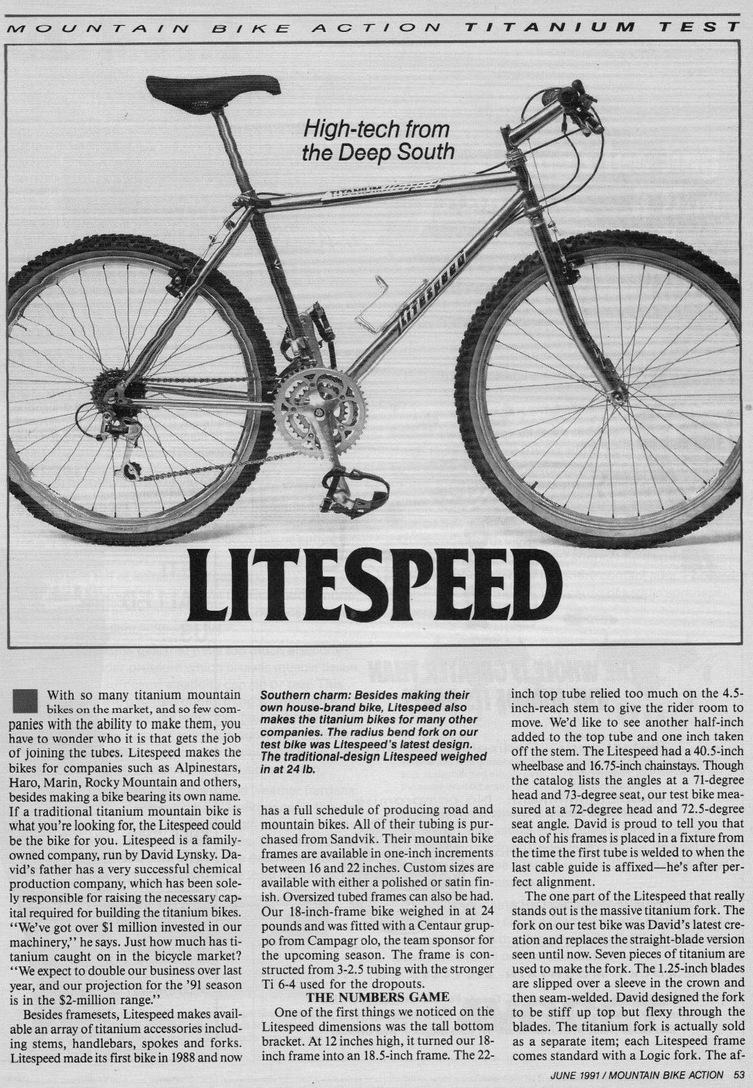MOMBAT Litespeed Bicycles History