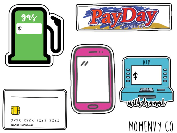 free budget planner stickers 11 printable pages of budgeting stickers
