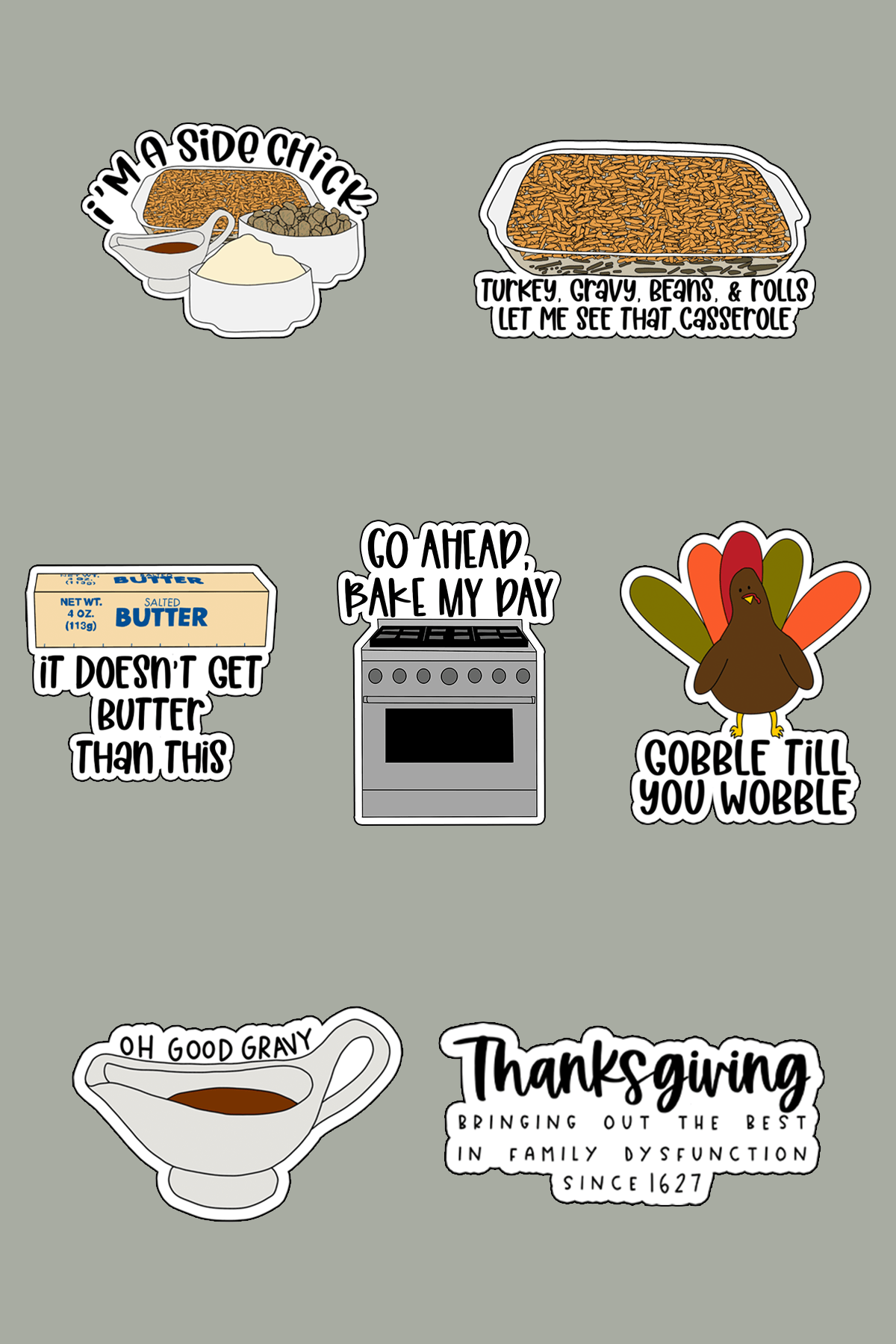 Thanksgiving Planner Stickers - 23 Free Printable & Digital Stickers