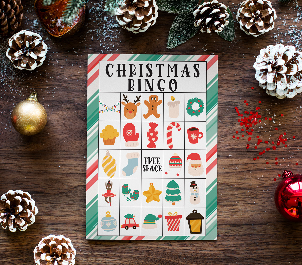 Christmas Bingo Printable 40 Unique Bingo Cards