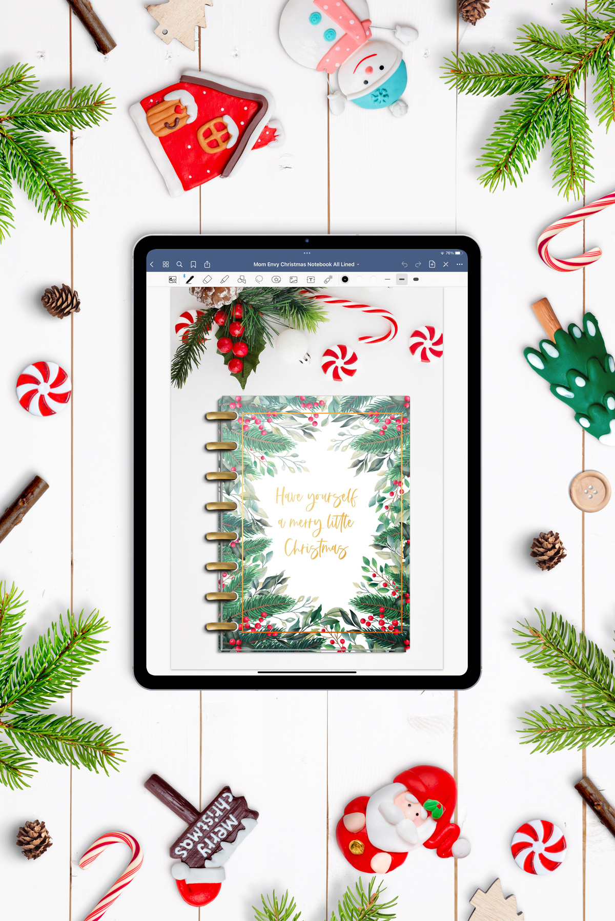 Free Christmas Stationery Template