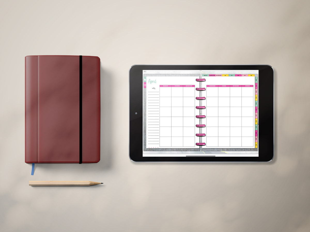 FreeDigitalPlannerUndatedExample4 Mom Envy