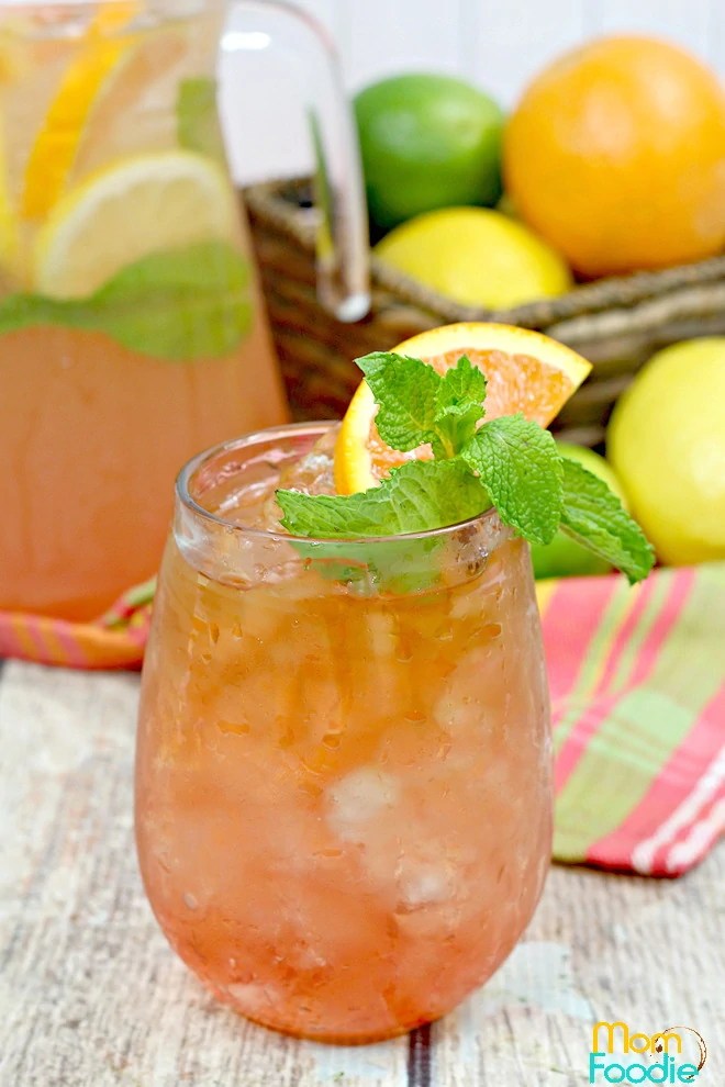 Bourbon Iced Tea with Citrus Mom Foodie
