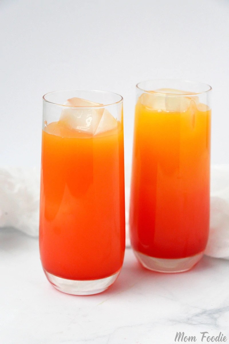 Tequila Sunrise Punch Recipe Great 70's Retro Cocktail Mom Foodie
