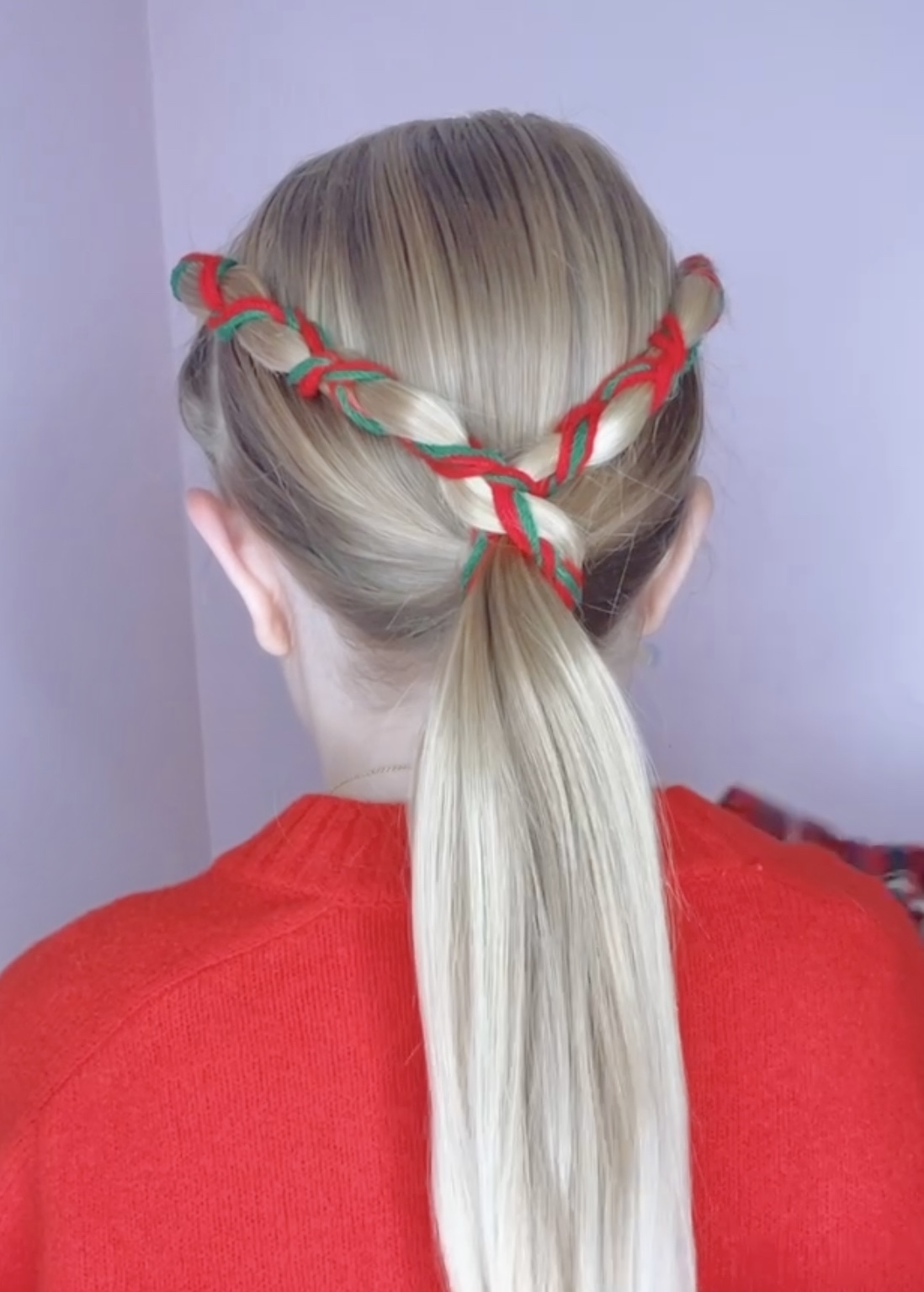 Easy Holiday Hairstyle for Long Hair (my favorite for Victoria