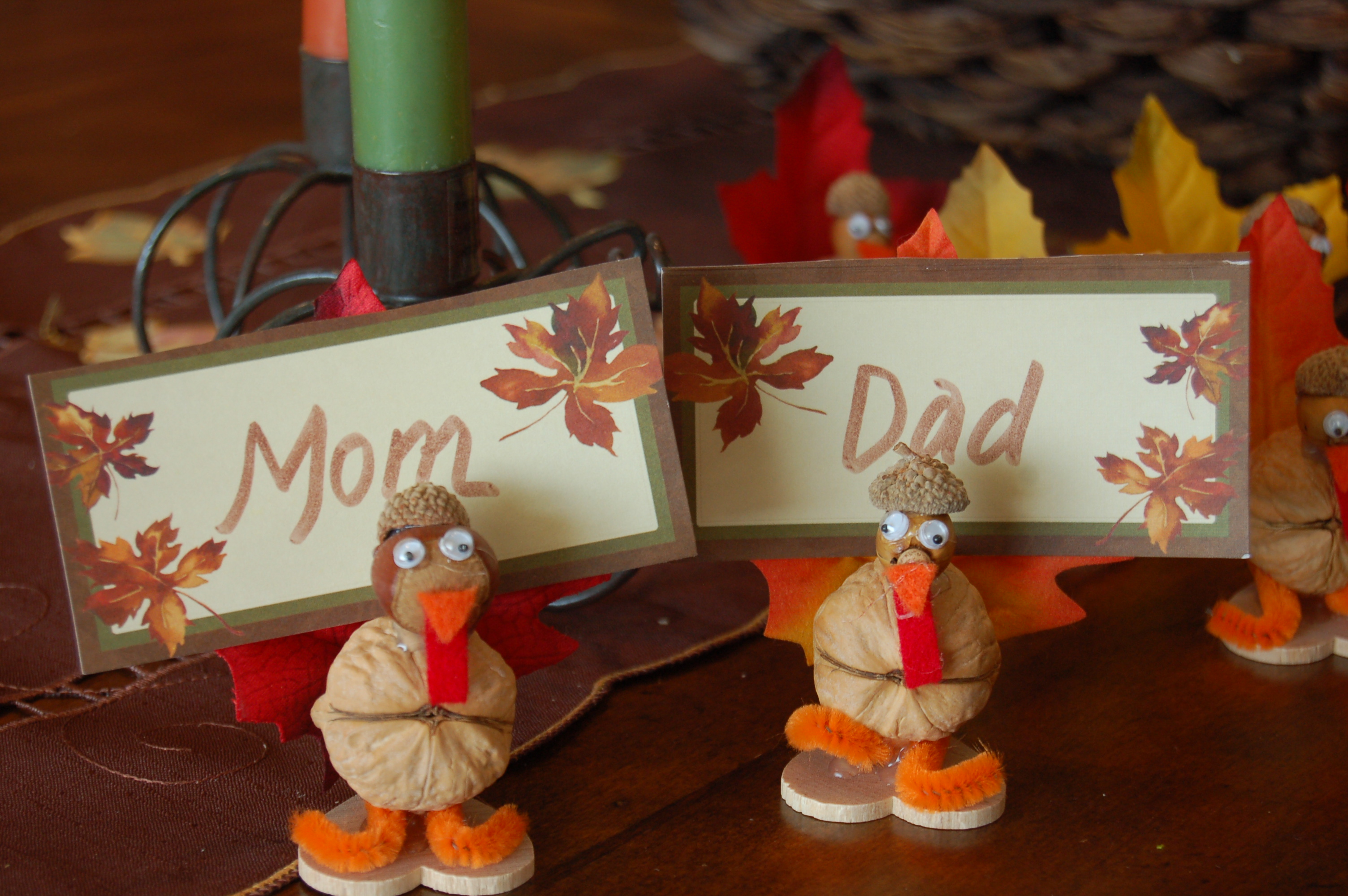 Thanksgiving Christmas Crafts Thanksgiving KidFriendly Craft for Turkey Place Card HoldersMom it