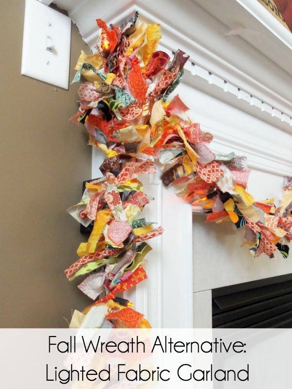 Fall Wreath Alternative Lighted Fabric Garland Mom it ForwardMom it