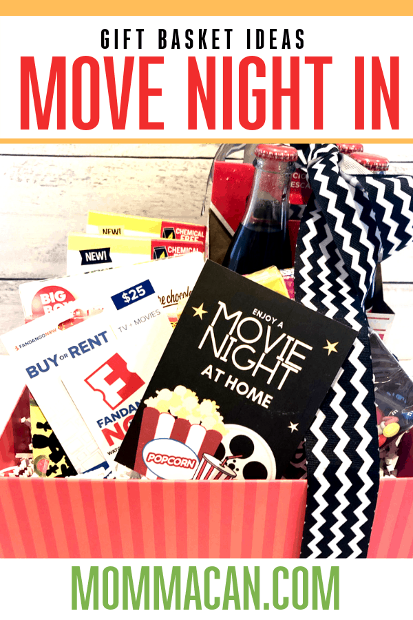 Movie Night In Gift Basket {Free Printable}
