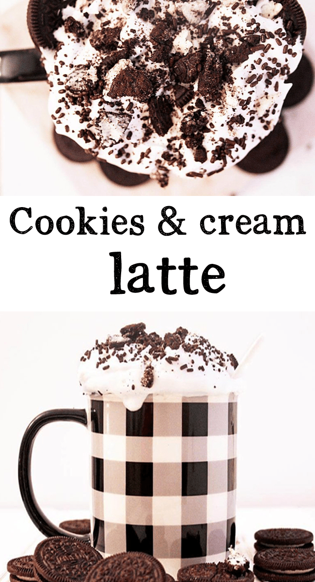 Cookies and cream latte mom makes dinner
