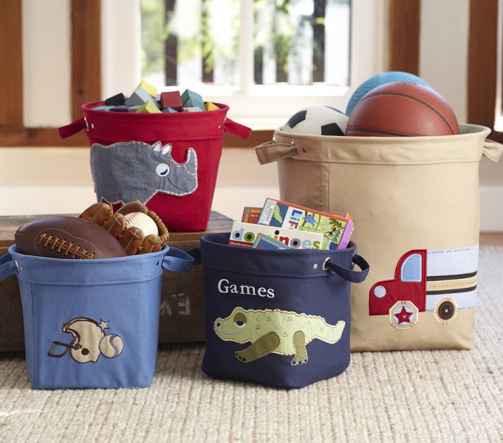 Pottery Barn Kids PJ & Canvas Toy Bin Review Mommies with Cents