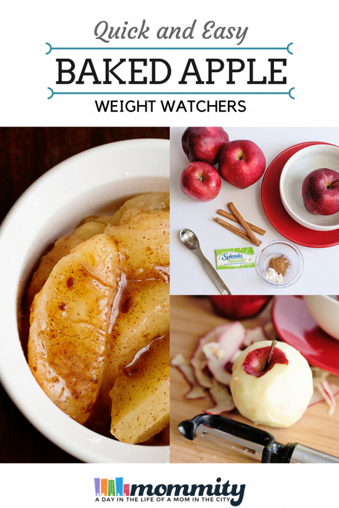 Healthy & Easy Baked Apple Microwave 0 WW Freestyle Points! Mommity