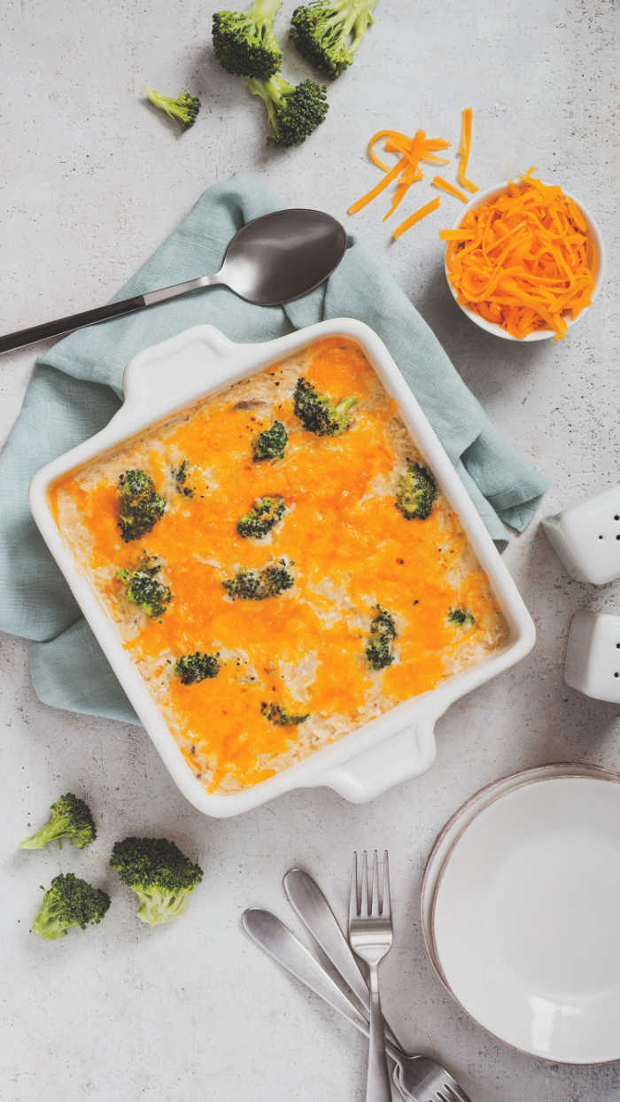 Easy Broccoli Rice Casserole Mommy Evolution