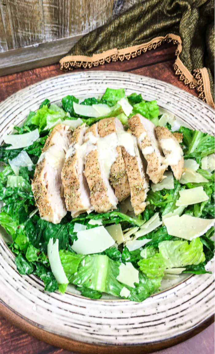 Best Chicken Caesar Salad Recipe Mommy Evolution