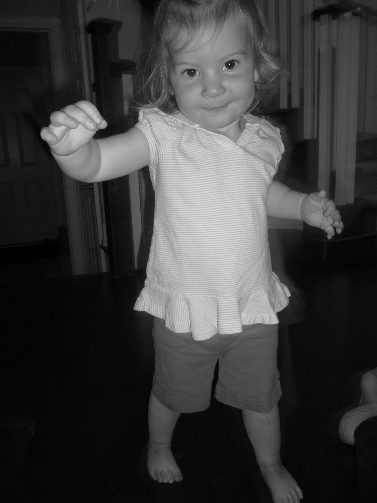 Wordless Wednesday Miss Q’s first steps Mommy Gearest