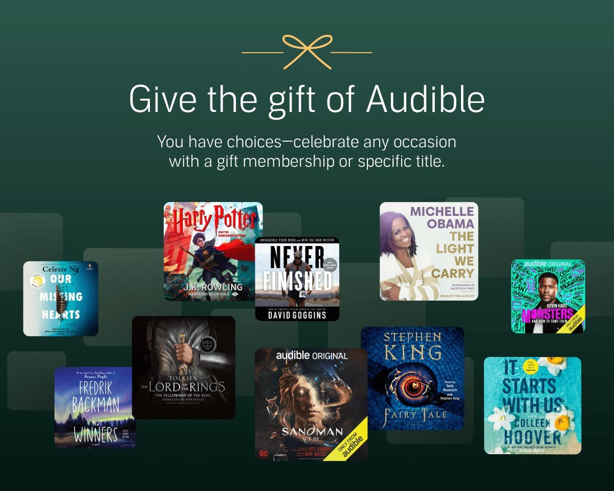 Give An Audible Subscription Gift (+ Free 30 Day Audible Trial)