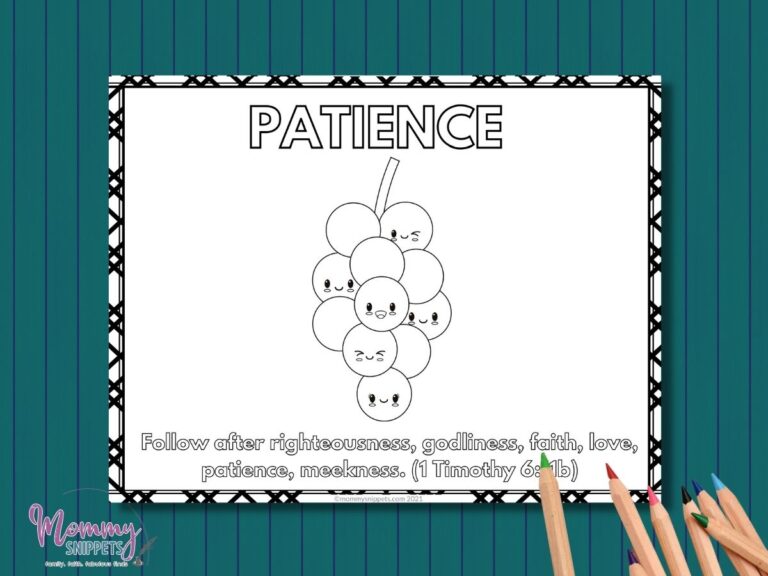 Free Fruit of the Spirit Printables Fruit of The Spirit Coloring Pages