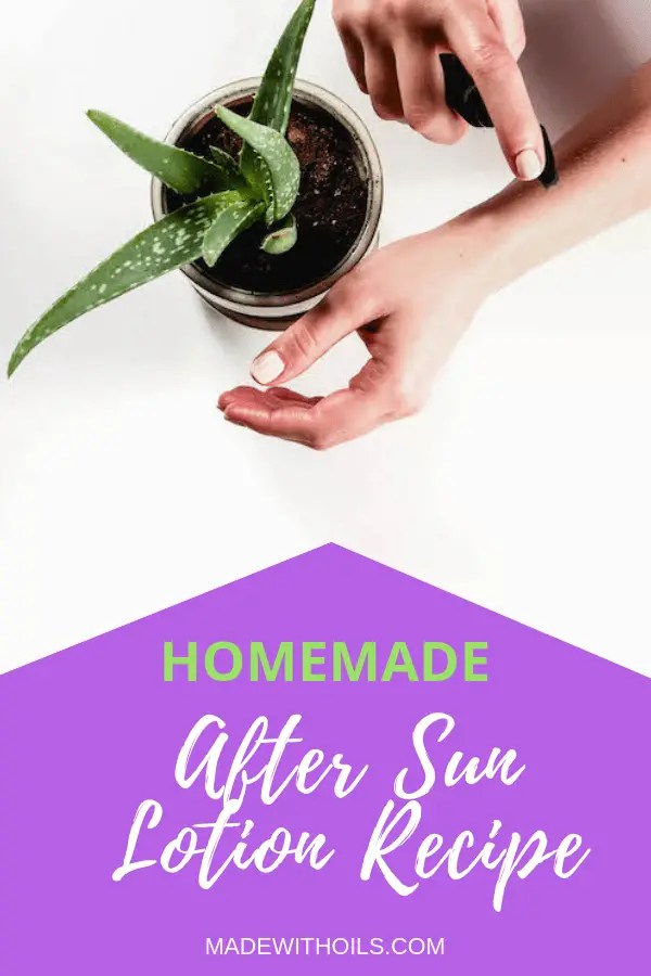 Homemade After Sun Lotion Recipe Mom Prepares