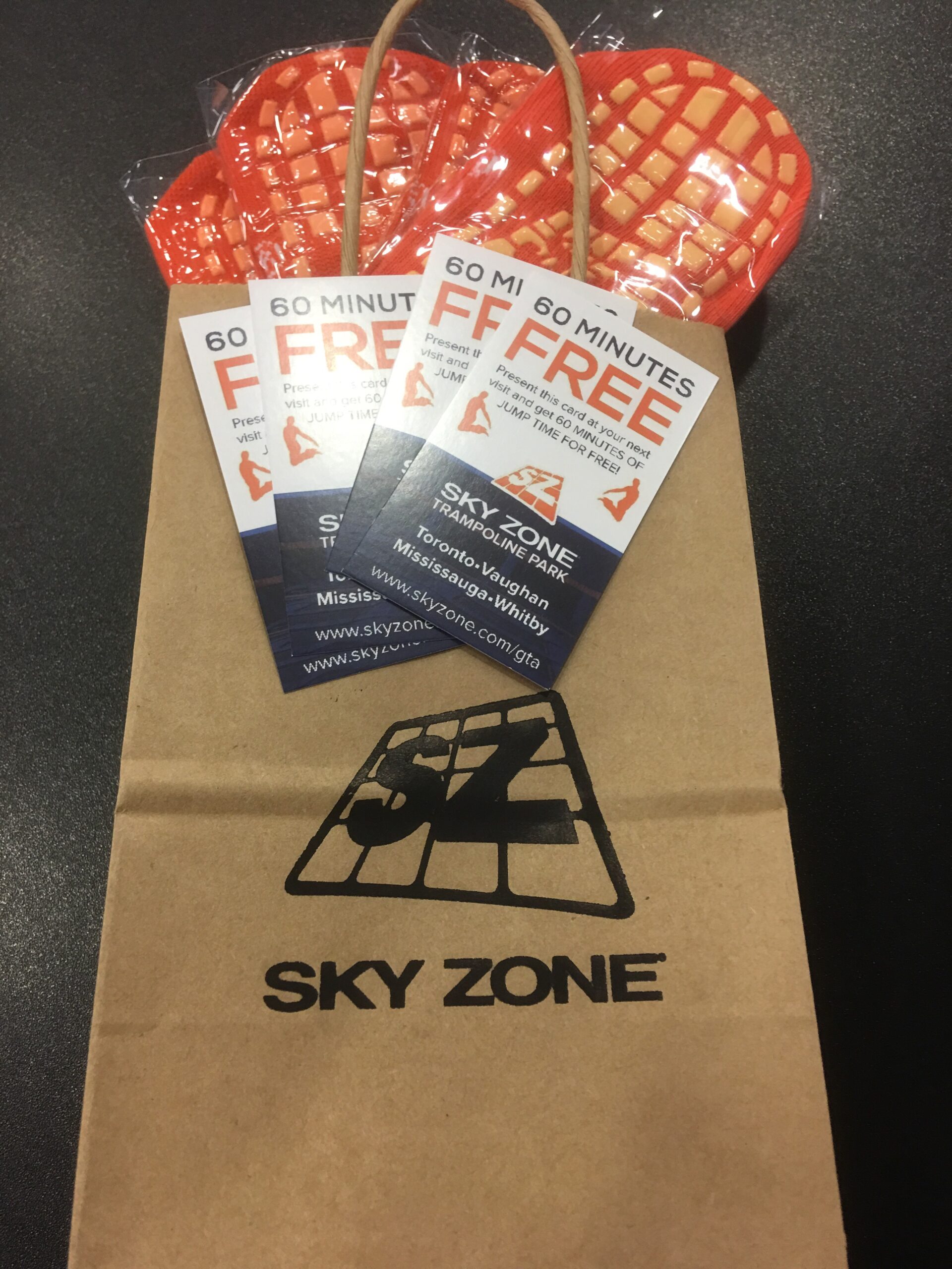 One lucky ranter will WIN a family four pack (+ socks!) to SKY ZONE