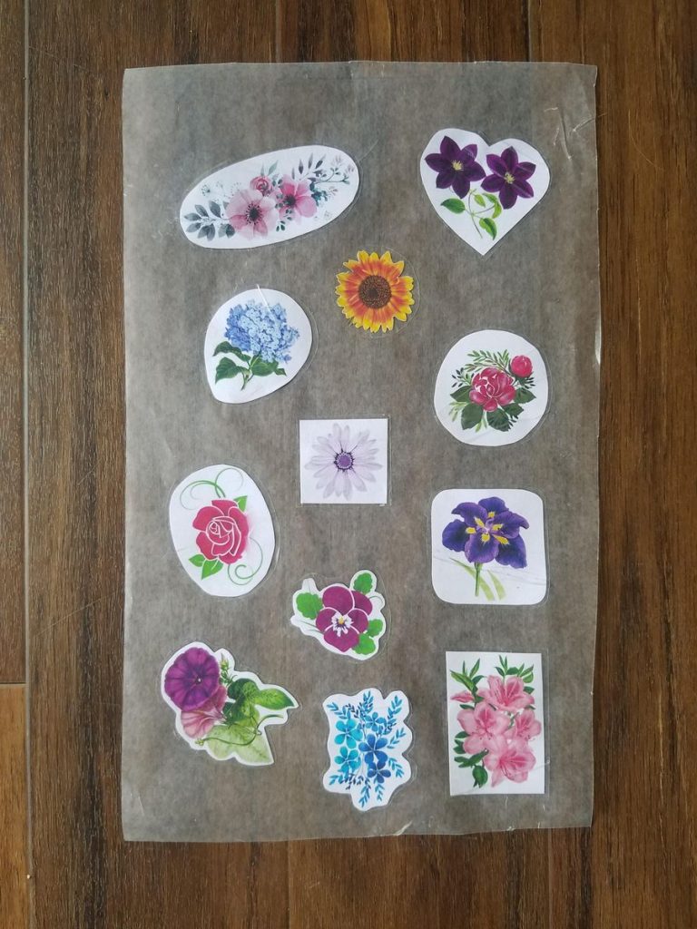 How to Make Stickers with Wax Paper and Tape (or Sticker
