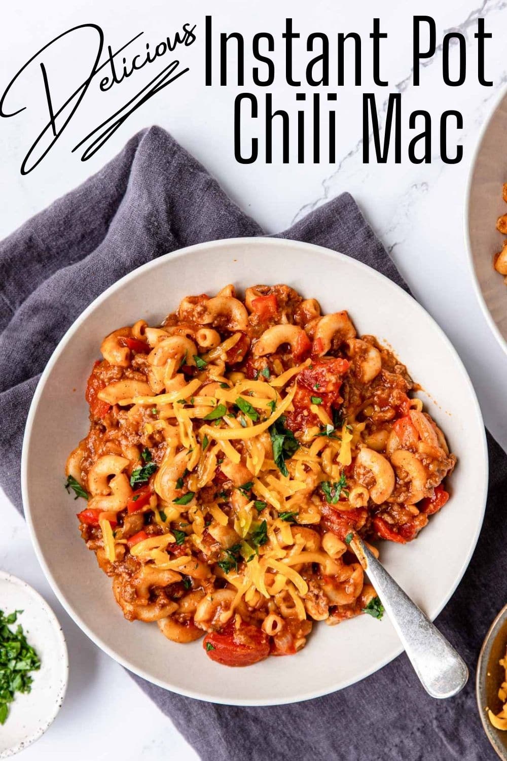 Instant Pot Chili Mac (no beans) Mom's Dinner