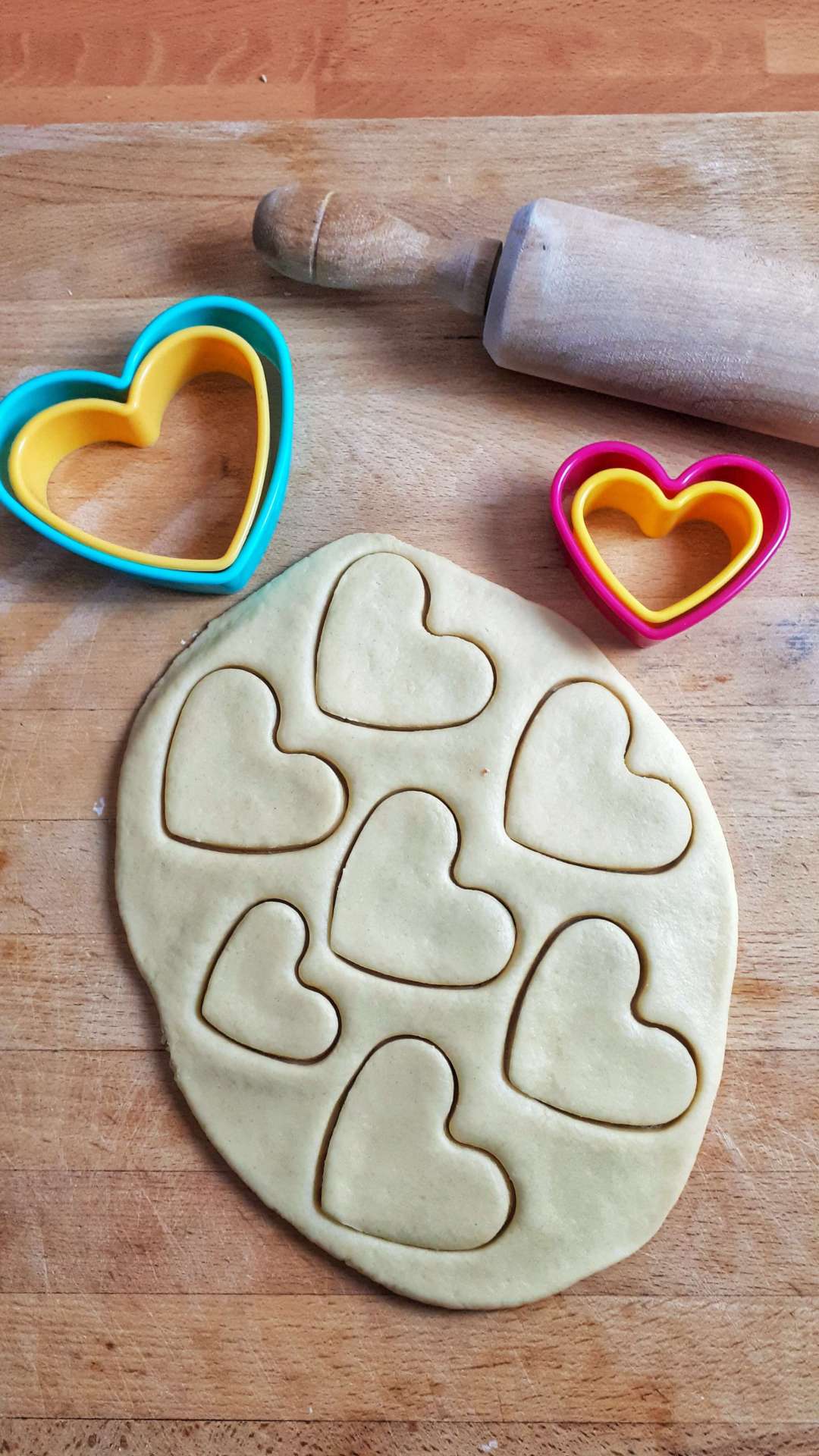 Heart Shaped Sugar Cream Cheese Decorated Cookies