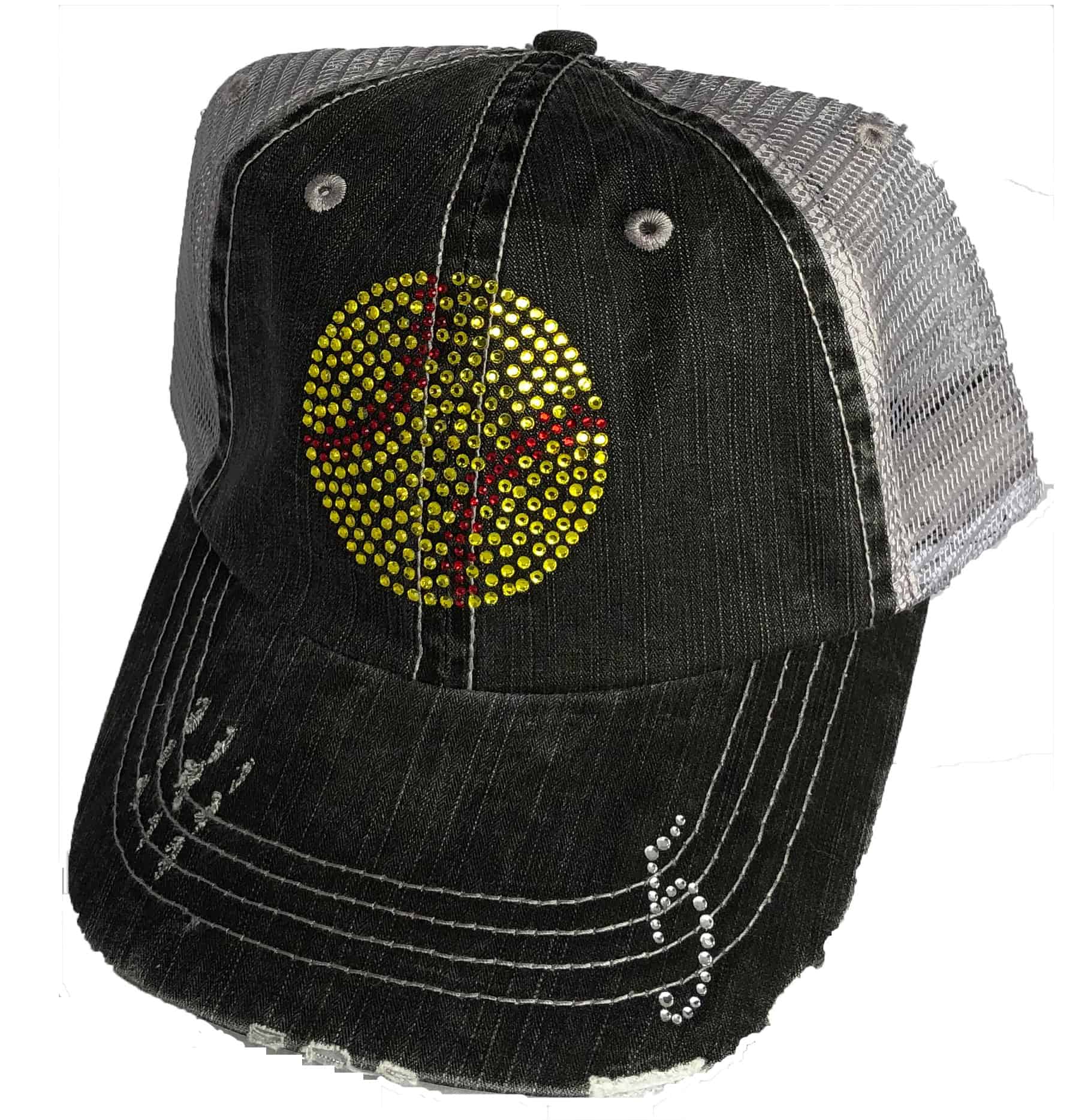 Softball *Rhinestone* Trucker Hat Moms For Sports Custom Sports