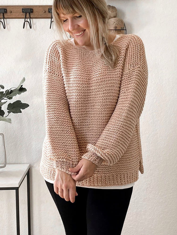 12 Easy Knitted Sweater Patterns for Beginners Mom's Got the Stuff