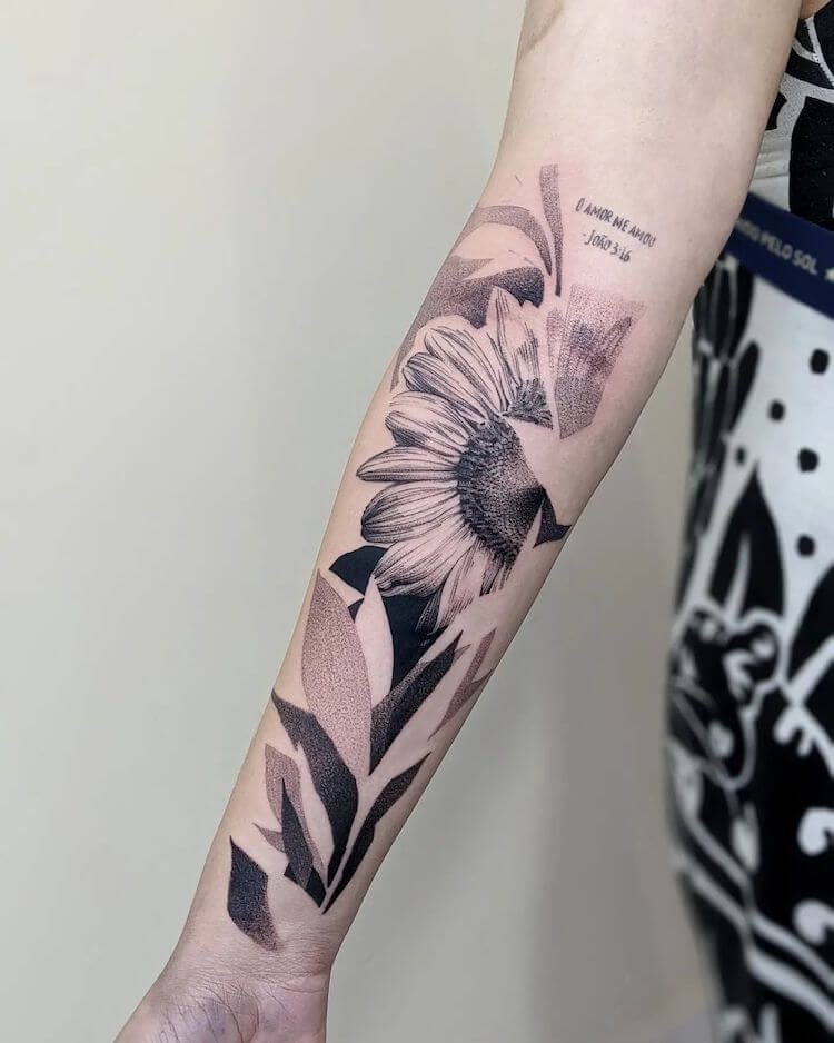 14 Feminine Sunflower Tattoo Designs Best Tattoo Zone