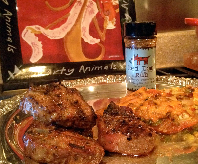 Red Dog Lamb Chops with Eggplant Patsy Mom's Gourmet