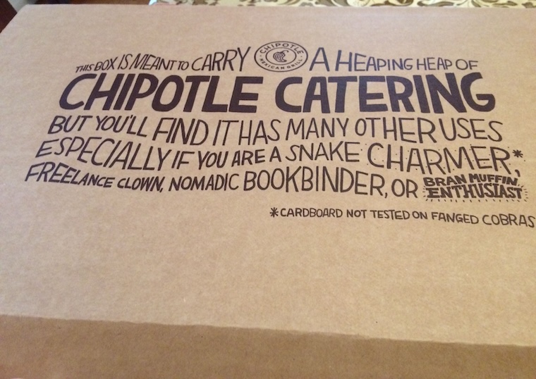 Chipotle Catering Review and a Tamalada