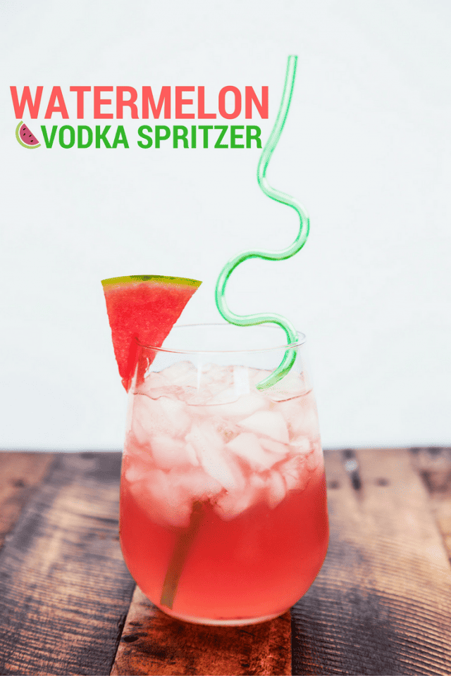 Watermelon Vodka Spritzer Drink Recipe Mom Spark Mom Blogger