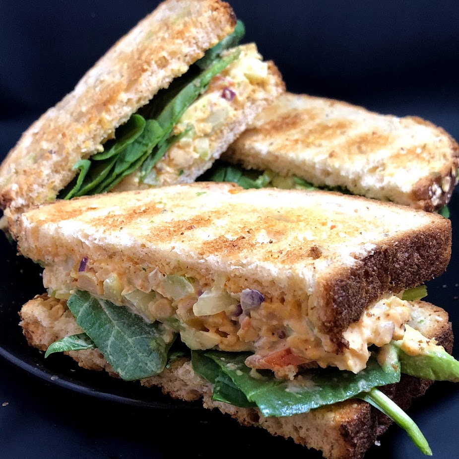 Moroccan Smashed Chickpea Salad Sandwich Mom Under Pressure