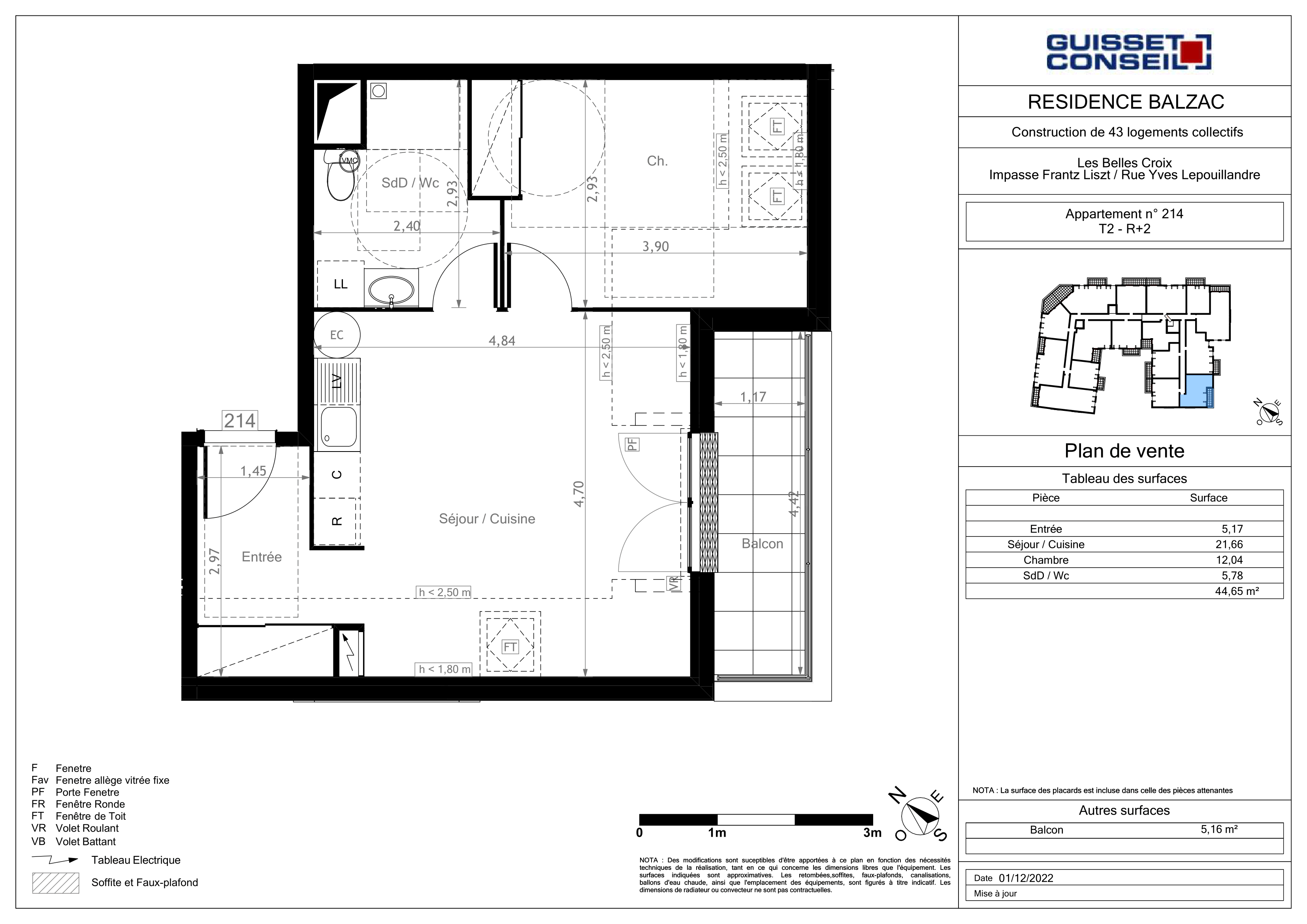 Imax Résidence Balzac Lot 214