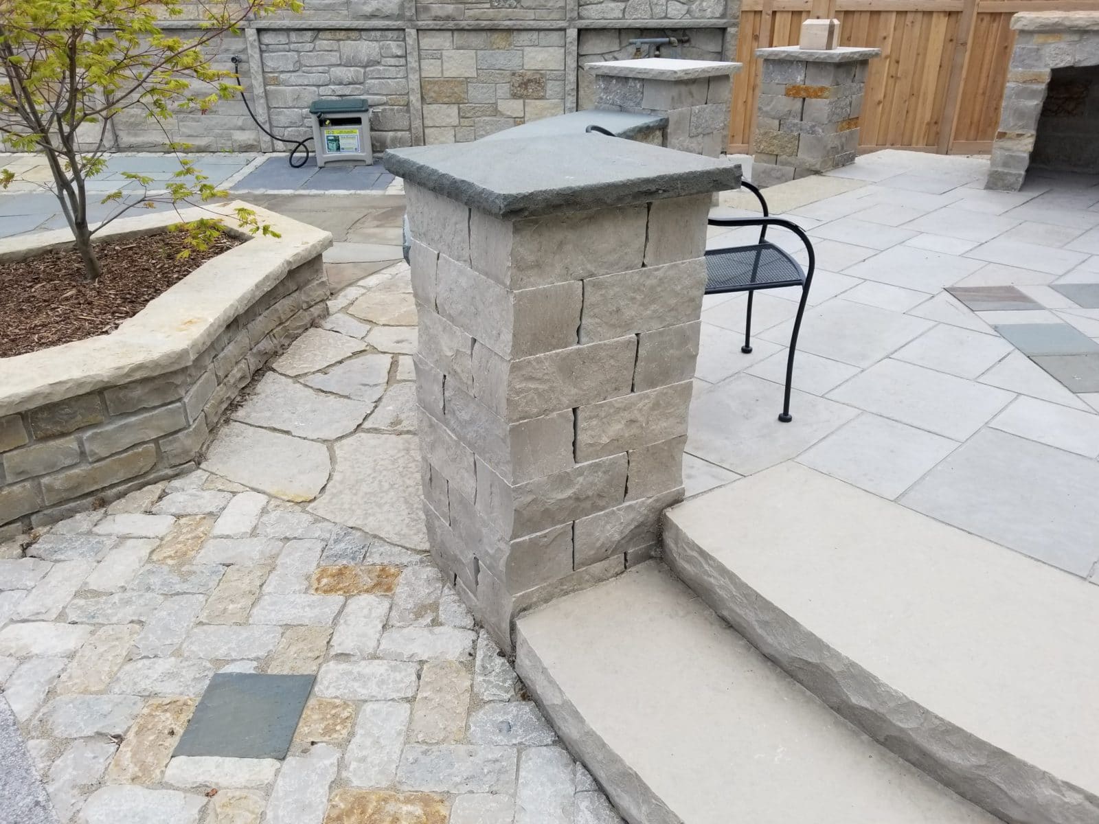 Lannon Splitface Pillar Kit Monacelli Stone Company