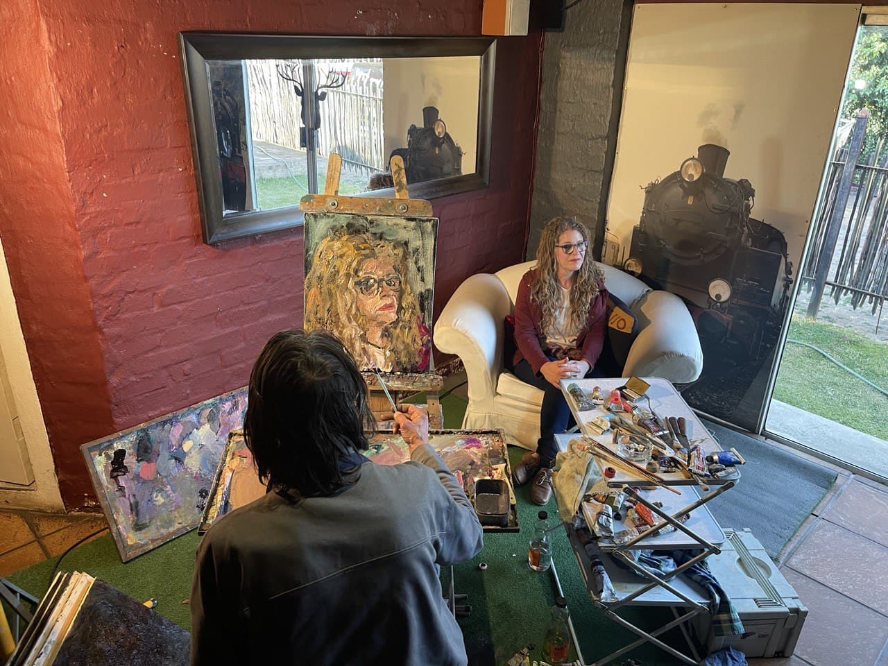 LIVE PAINTINGS Portrait Mona Gallery Art