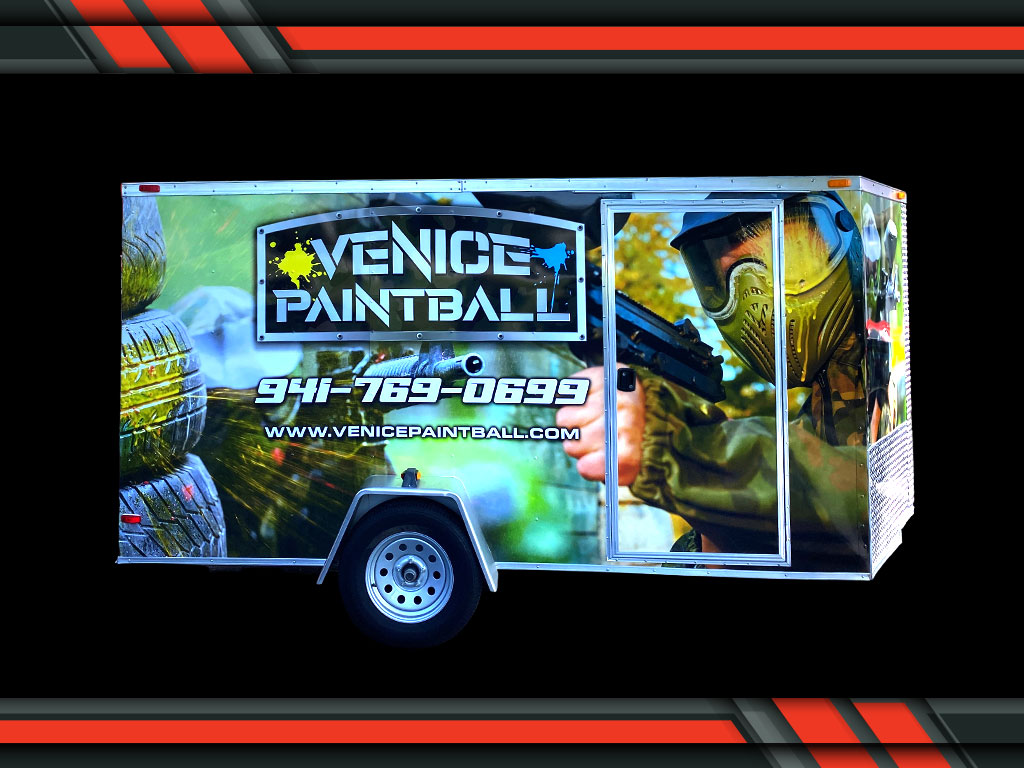 A vehicle and trailer wrap shop in Port Charlotte
