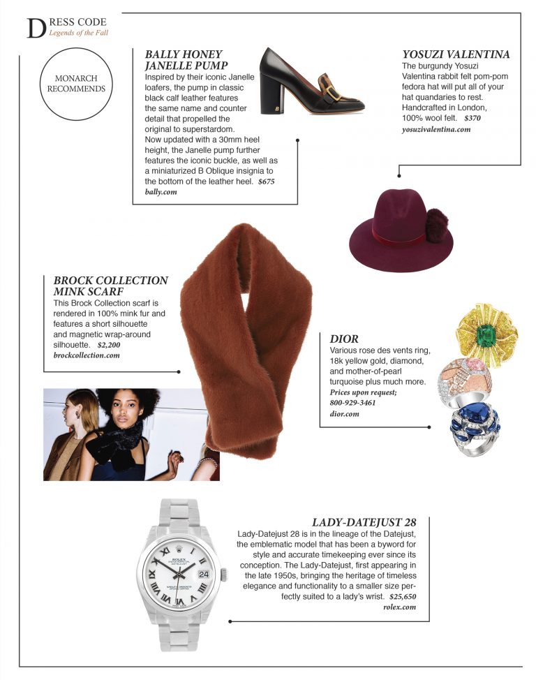 Dress Code Fall 2017 Monarch Magazine