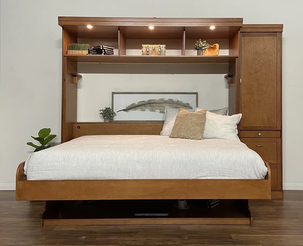 Ryland Desk Bed (Shown W/ Hutch) Monarch Murphy Beds